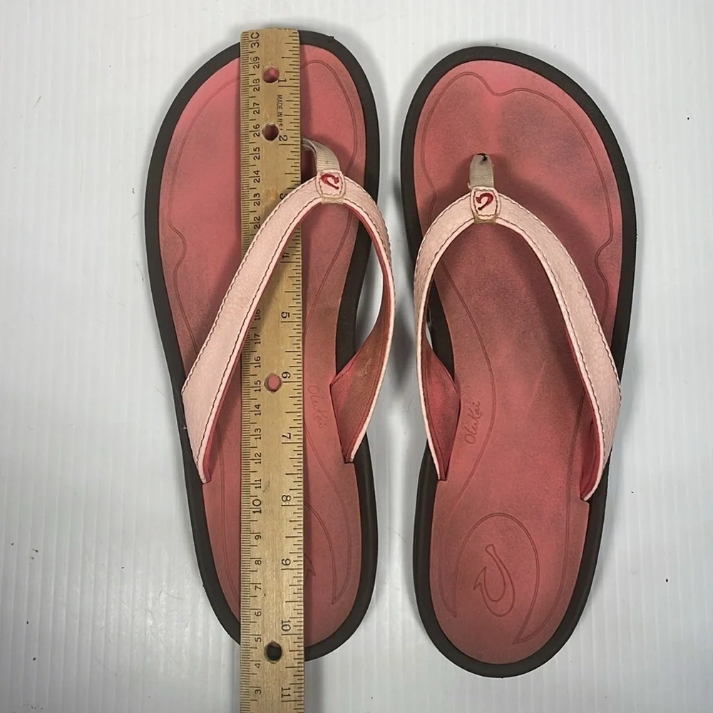 Olukai Sandals Women Kulapa Kai in Shell Size 9 Flip Flops - Picture 5 of 6